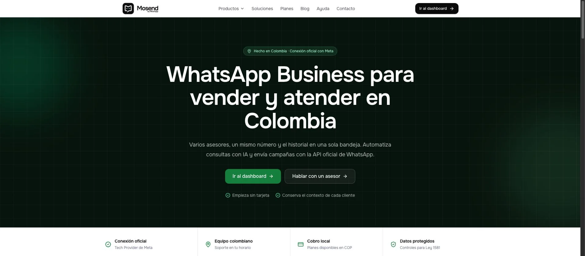 Mosend: WhatsApp Business e IA