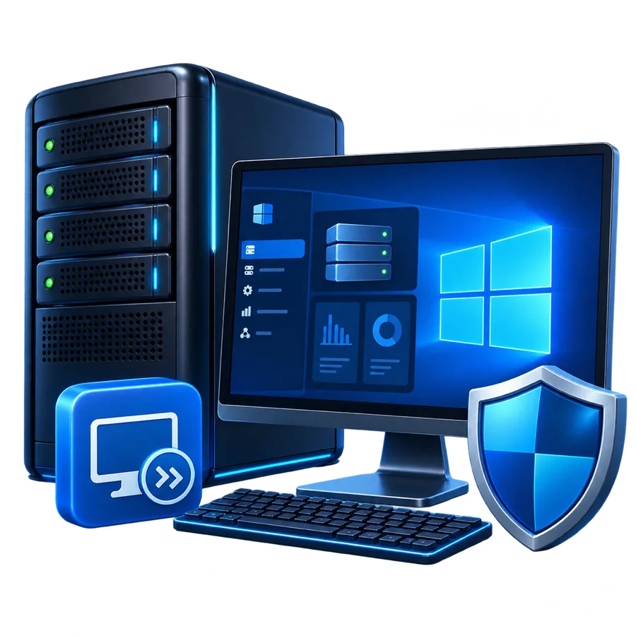 Servidor VPS con Windows Server y acceso por Escritorio Remoto